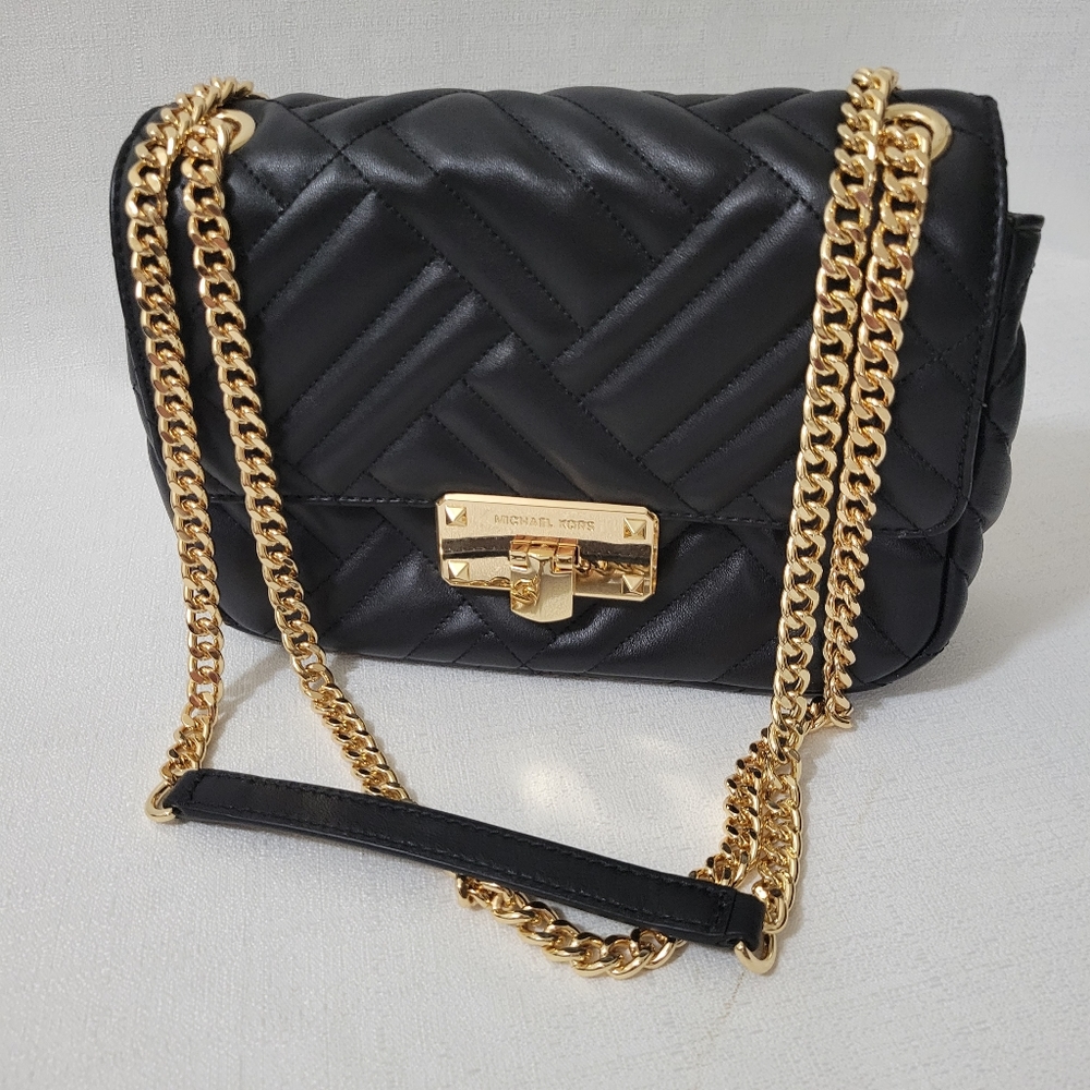 NEW Michael Kors Peyton Discontinued Chain Shoulder Purse (AF2)